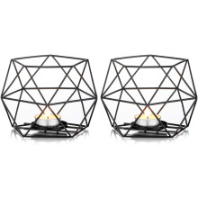 Diffusore multifunzione per la casa, elegante bruciatore di oli essenziali in metallo con finitura antiruggine, supporto geometrico in metallo che