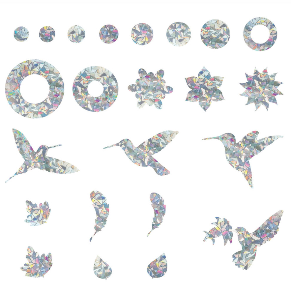 Static Cling Window Sticker, Holographic Window Decals For Bird Protection, Reusable, Long-Lasting, Water-Proof, Easy Installation, Decorative For Hom-image-OPC-PN8TYX2-NEW