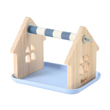 MultiFunctional Parrots Training Stands Wood Perch-cabin S