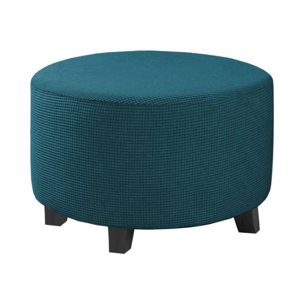 Footstool Protector Covers, Textured Jacquard Fabric Ottoman Slipcover with Premium Polyester for Easy Living Room Upgrades (Small)-image-OPC-PN8V2S9-NEW