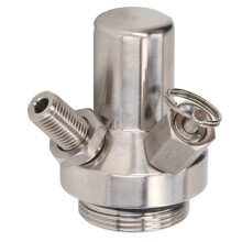 Torneira para Kegerator de nível comercial com sonda em aço inoxidável 304, acoplador Sankey D, válvula de alívio de pressão compatível com