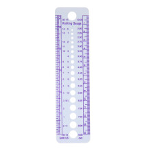 Needle Size Tools Knitting Gauge Measuring Tool Multi Function Needle Ruler Plastic Knitting Needle Gauge With Fine Workmanship Wear Resistant Structu