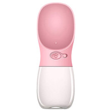Portable Pet Cups Drinking Cup For Cats And Dogs 350ml Pink Safe Feeding Portable Travel Cup