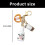 Delightful Milk Bread Inspired Keychain Accessory Pendant 3