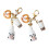 Delightful Milk Bread Inspired Keychain Accessory Pendant 4