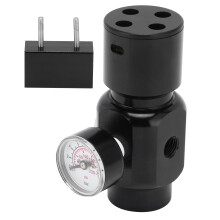 Regolatore di pressione dell'aria regolabile per bombole di paintball, regolatore HPA versatile in acciaio inossidabile per bombole, manometro ad