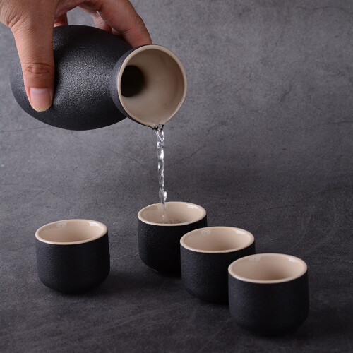 Σετ Sake με θερμότερο, αντιολισθητικό σχεδιασμό και άνετη λαβή για ασφαλή χειρισμό, 2