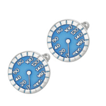 Fashionable Men's Speed Indicator Cufflinks Elegant Tachometer