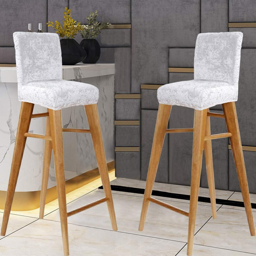 Smooth And Breathable Stretch Bar Stool Covers, Elegant Protection With Anti-Wrinkle Properties, Moderately Light But Durable Furniture Protector For-image-OPC-PN8VMJT-NEW