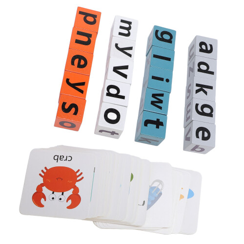 Holz-Alphabet-Blöcke, interaktives pädagogisches 1