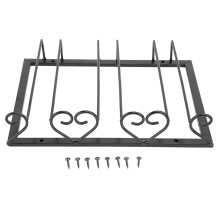 Soporte para copas de vino con diseño de corazón, estante para copas de vino de hierro para debajo del armario, resistente a la corrosión,