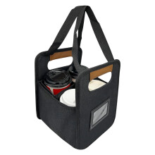 Sac portatif pliable de supports de tasse de café pour la