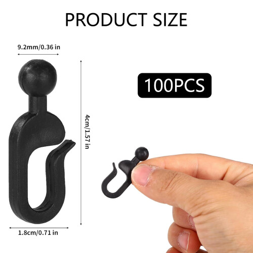 Plastic Clip Set for Cabanas Enclosures Sturdy Frame Attachment 2