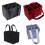 2Pcs Elegant Felt Wine Bottle Organizers 6 Capacity-Black 3