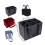 2Pcs Elegant Felt Wine Bottle Organizers 6 Capacity-Black 4