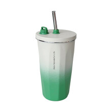 Rustproof Stainless Steel Insulated Coffee Mug-Gradient green
