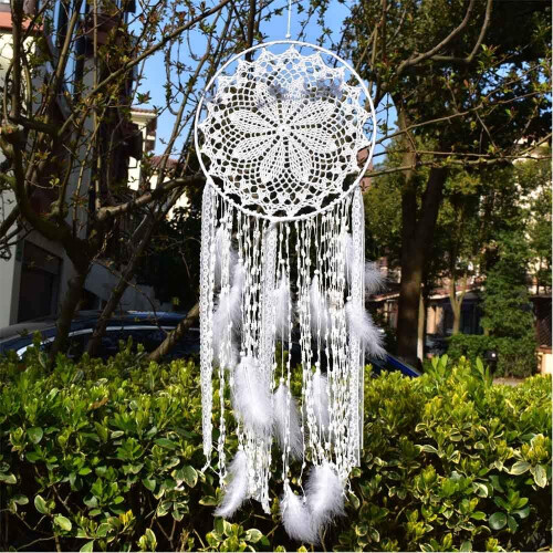 Προστασία από εφιάλτες, Boho Κρεμαστό Τοίχου με Πολύ Μεγάλη Ονειροπαγίδα για Κομψή 1