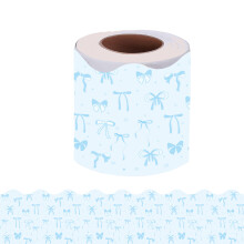 Garniture adhésive polyvalente pour bulletins, avec motif-Bleu