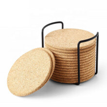 Absorbent Cork Coasters, Set Of 16, Eco-Friendly And Easy To Clean Drink Coasters With Perfect Personalization Options For Hot And Cold Cups