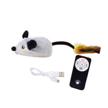 Chats automatique mobile souris Teaser automatique-Gros Rat Gris