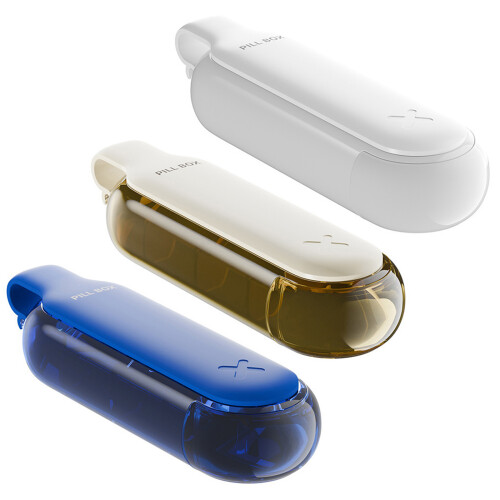 Unité de stockage de médicaments portable 3 pièces avec-Bleu 1