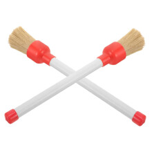 Wheel Brush For Car Detailing Round Head 2Pcs Tire Paste Applicator Brush For Car Cleaning