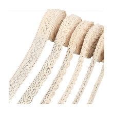 Reusable Material Cotton Lace Trim, Vintage Style Decorative Lace Ribbon for Crafting, Wedding Decoration, and Sewing Projects, Durable and Easy to Us
