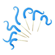 Pack of 7 Resin Sea Creature Plant Support Novelty Blue-Blue