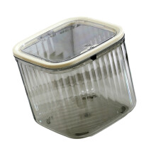 Modern Press Open Mini Waste Basket-Large size transpare