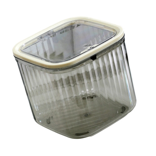 Modern Press Open Mini Waste Basket-Large size transpare