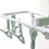 Foldable Plastic Drying Clip Rack with 12 Clips, Windproof, Green 4