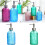 Moderner Flüssigkeitsspender aus Glas mit Pumpe,-Blau 3