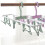 Foldable Plastic Drying Clip Rack with 12 Clips, Windproof, Green 3