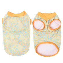 Letter Cooling Shirt For Dogs Fabric Summer Hiking-Yellow M