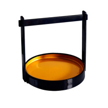 Salad Serving Tray Fruit Basket Handheld Plate Snacks-golden XL