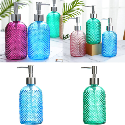 Moderner Seifenspender aus Glas mit-Transparente Farbe 2