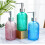 Moderner Seifenspender aus Glas mit-Transparente Farbe 6