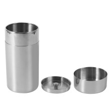 Eccellente conservazione, barattoli per il tè in acciaio inox con doppio coperchio ermetico, ideali per conservare caffè e tè sfuso, contenitori