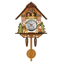 Rustic Elegance Cuckoo Clock, Vintage Style Antique Wall Clock With Fine Workmanship For Home Decor, Elegant Wood Classic Pattern Retro 3D Cartoon Qua
