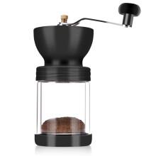 Manuell kaffekvern med keramisk kvern for jevn kverning, håndkvern med stille drift, justerbar kvernkontroll, bærbar kaffekvern N