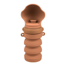 Outdoor Portable Foldable Pet Water Bottle For Dogs Silicone Water Cup Brown One Size