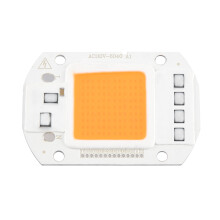Lâmpada COB branca quente para flores de interior, chip LED de alta potência com espectro completo para floração durante todo o ano.