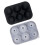 Decorative Silicone Ice Cubes Tray 6 Round Cavities-Black 1