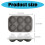 Decorative Silicone Ice Cubes Tray 6 Round Cavities-Black 3