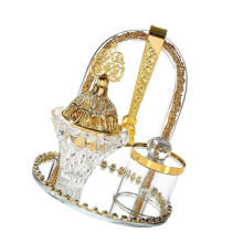Metal Glass Incenses Burners with Tray Tongs Storage Jar