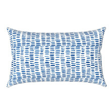 Sun Resistant Outdoor Lumbar Pillows With-Dotted stripes