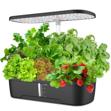 Kit para horta de ervas aromáticas em ambientes internos, ideal para entusiastas da agricultura doméstica. Inclui bomba silenciosa com temporizador
