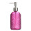 Distributeur de savon en verre moderne avec base-rose rouge 1