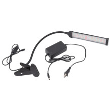 Lâmpada de cultivo LED de espectro completo com luz branca de 6500K para jardinagem interna, lâmpada de mesa flexível com temporizador automático