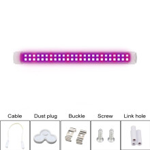 Ilumine suas noites com a barra de luz preta USB portátil, que oferece instalação magnética e a conveniência de ser recarregável para suas